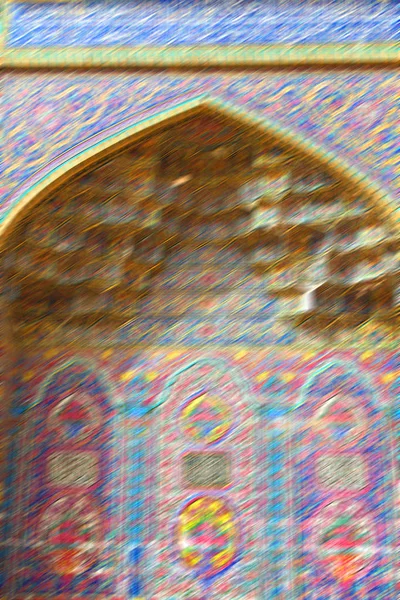 In iran de oude decoratieve tegels — Stockfoto