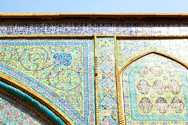 In iran the old decorative     tiles — Stock Photo, Image