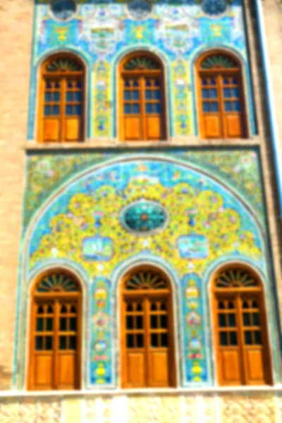 In iran de oude decoratieve tegels — Stockfoto