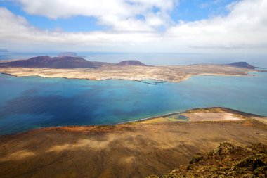 çiçek İspanya taş plaj su graciosa gökyüzü 