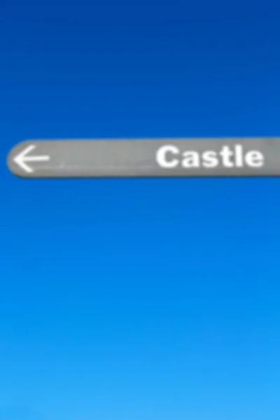 Na África do Sul fechar o sinal do castelo — Fotografia de Stock