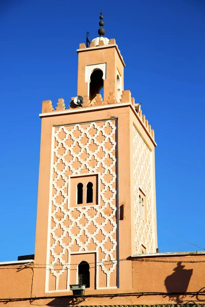 Geschiedenis in maroc Afrika minaret — Stockfoto