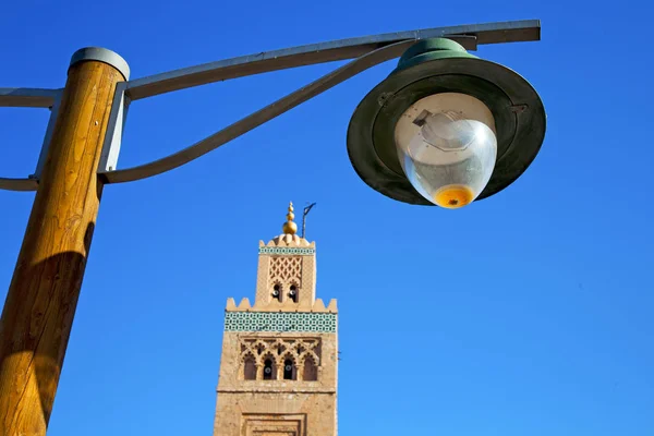 História maroc áfrica rua lâmpada céu — Fotografia de Stock
