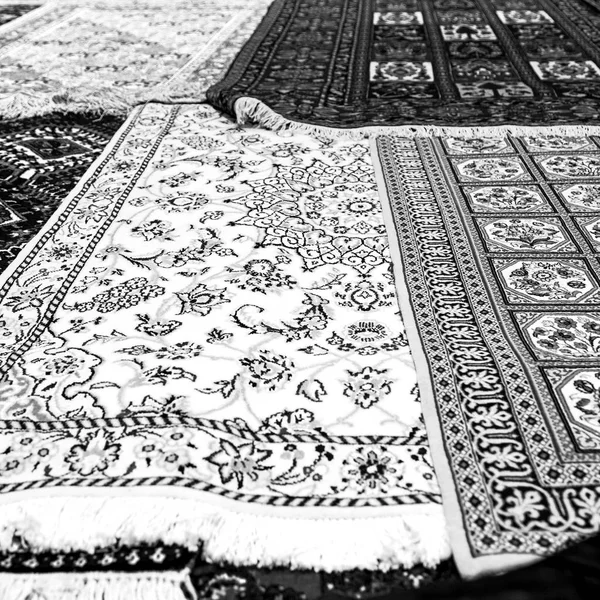 En iran alfombra antigua textil — Foto de Stock
