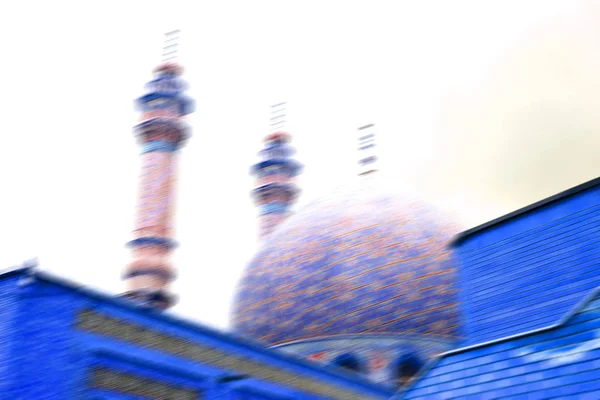 Ran Eski Antika Camii Minare Din Farsça Architectur Bulanıklık — Stok fotoğraf