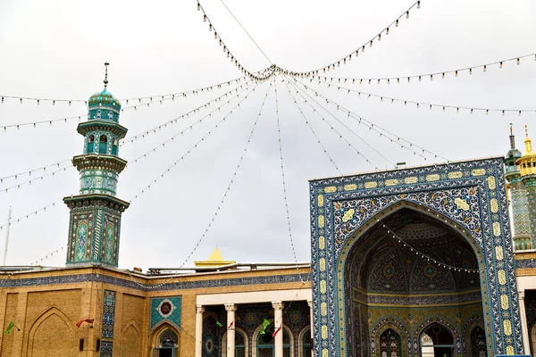 Oskärpa Iran Och Gamla Antika Moskén Minaret Religion Persiska Arkite — Stockfoto
