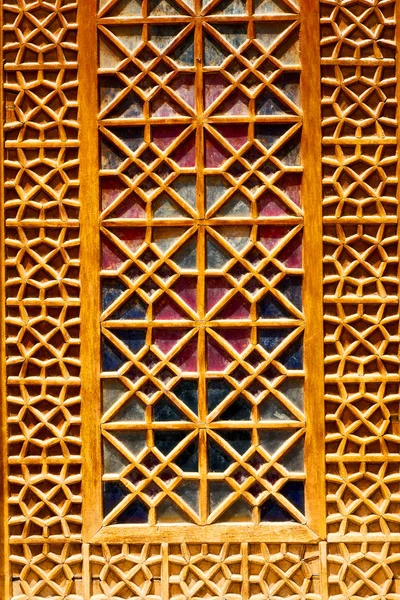 In iran  the old   architecture   window — Stock Photo, Image