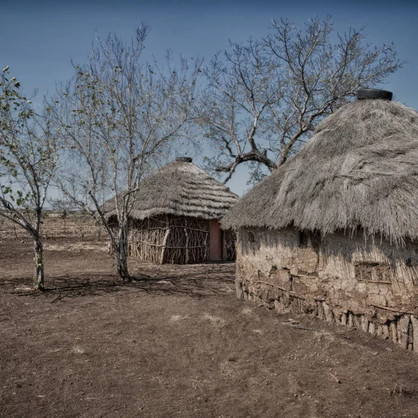 in lesotho  street village near   courtyard