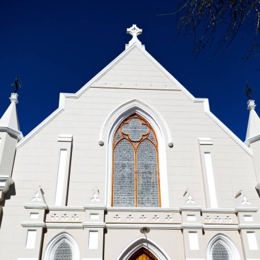  Güney Afrika eski kilisede şehir merkezinde  