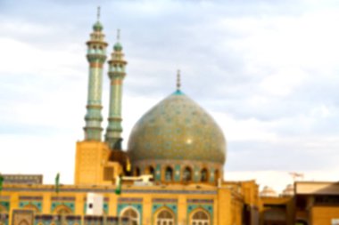 İran ve eski antika Camii minaresi