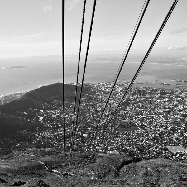 In Zuid-Afrika skyline van de stad van berg — Stockfoto