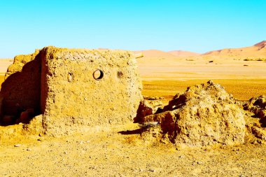 Sahara Afrika Fas eski tarihsel Köyü 