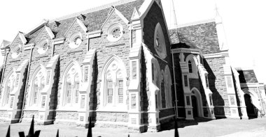  Güney Afrika eski kilisede şehir merkezinde  