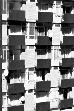 Güney Afrika eski terasında şehir merkezinde