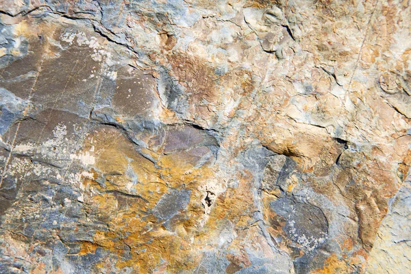 Roches pierre rouge orange gneiss dans le — Photo
