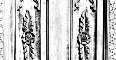 İran antika kapı girişinde 