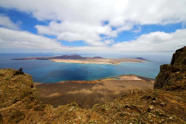 Miramar Del Rio Harbor Rock Sten Himlen Moln Stranden Båt — Stockfoto