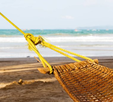    ocean beach yakınındaki bir hamak üzerinden görüntülemek  