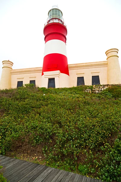 W RPA wybrzeża i latarnia morska — Zdjęcie stockowe