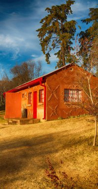  Lesotho sokak köyde mountain yakınındaki  
