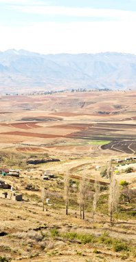  Lesotho sokak köyde mountain yakınındaki  