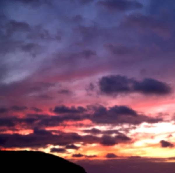 Flou Afrique Sud Abstrait Nuage Coucher Soleil Fond — Photo