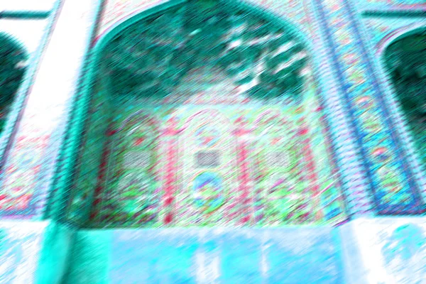 In iran de oude decoratieve tegels — Stockfoto