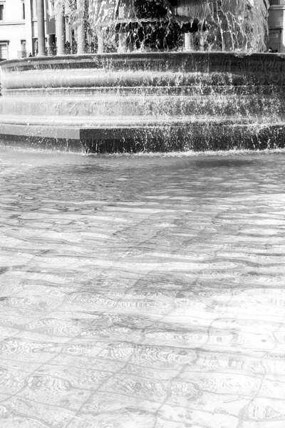 Praça Trafalgar Londres Inglaterra Antiga Fonte Água — Fotografia de Stock