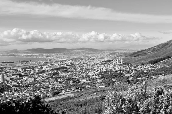 W RPA cape town panoramę miasta z góry — Zdjęcie stockowe