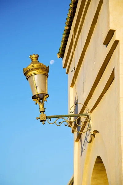 Pouliční lampa Maroko Afrika staré lucerny měsíc — Stock fotografie