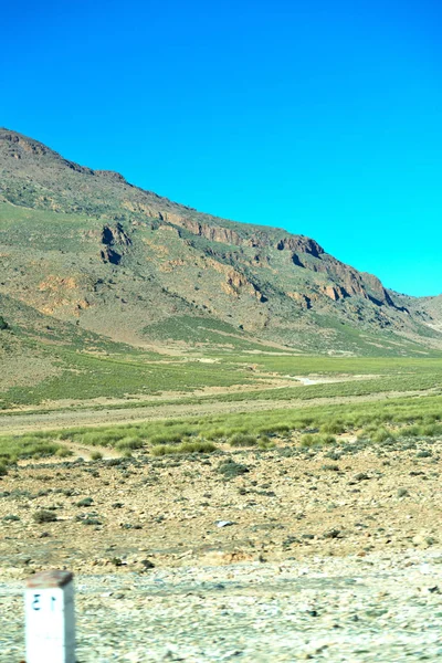 Vale Morocco África Atlas Seca Montanha Terreno Isolado Colina — Fotografia de Stock