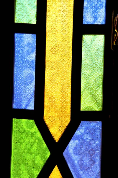 Colorated Cam Fas Afrika Pencere Işık Güneş — Stok fotoğraf