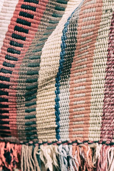 Textura Abstracta Una Manta Colorida Patchwork Como Fondo — Foto de Stock