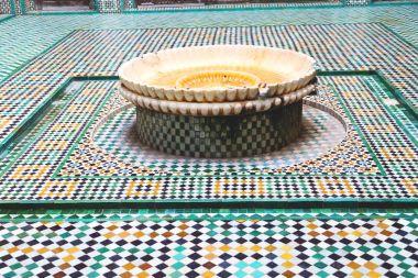 Fas Afrika eski antika inşaat mousque dostum çeşme