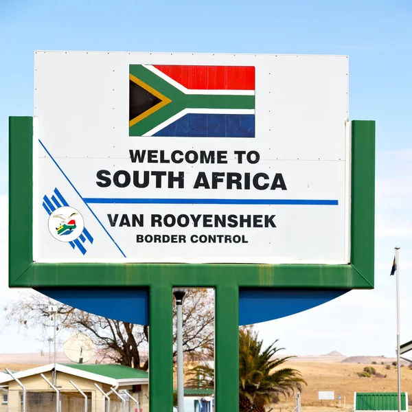 in south africa control border signal welcome concept