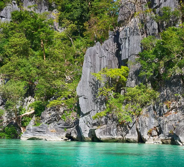 Partir Barco Ilha Serpentes Filipinas Perto Nido Palawan Belo Panorama — Fotografia de Stock