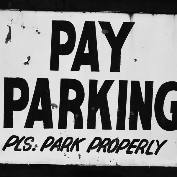 Filipiny Starą Etykietę Dirty Parkowania Koncepcja Sygnału — Zdjęcie stockowe