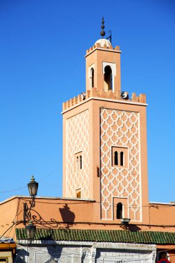geçmiş maroc Afrika Minare çatı
