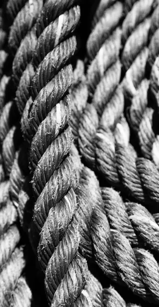 Una cuerda en yate accesorio barco — Foto de Stock