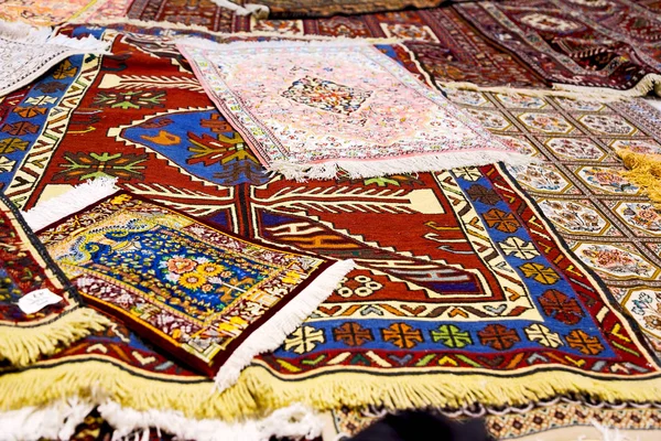 Verschwimmen Iranischen Antiken Teppichtextilien Handgemachte Schöne Arabische Ornamente — Stockfoto