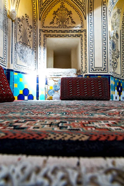 이슬람 터키식 카펫에는 휴식에 — 스톡 사진