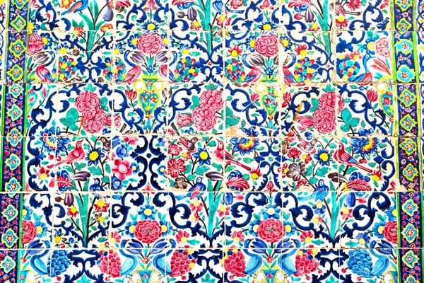 In iran le vecchie piastrelle decorative — Foto Stock