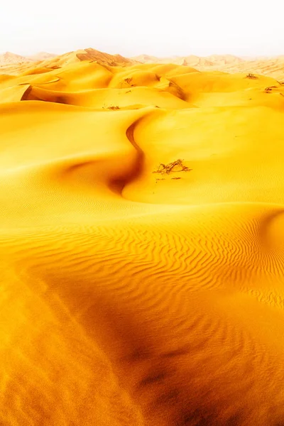 In oman oude rub al khali woestijn het lege kwartaal en buiten s — Stockfoto