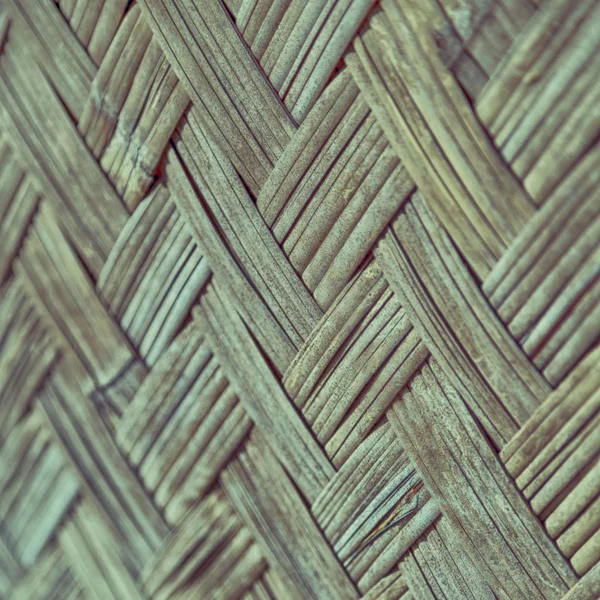 A wall build on wicker bamboo — Stock Photo, Image