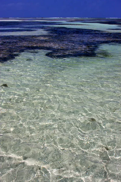 Espuma de espuma de la costa la laguna azul — Foto de Stock