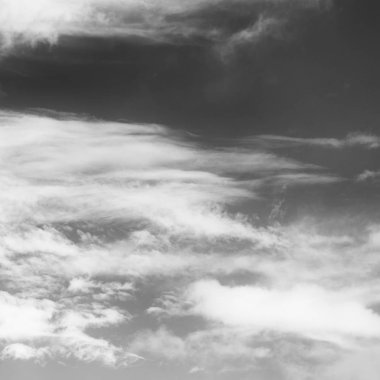 cennet gibi kabarık bulutlu gökyüzü görünümü