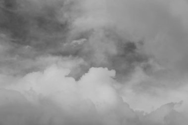 cennet gibi kabarık bulutlu gökyüzü görünümü