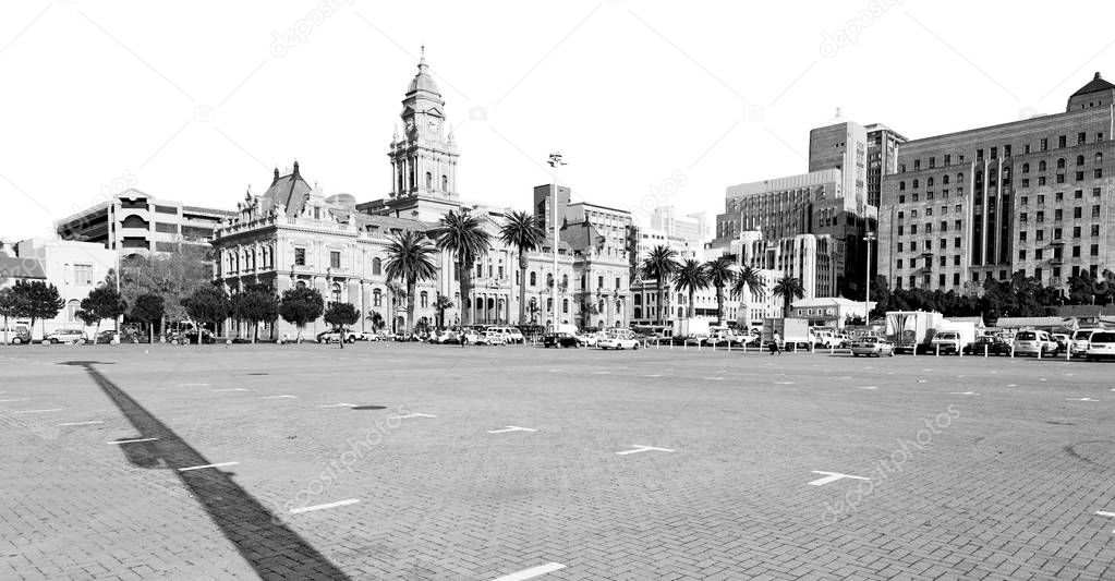 in south africa close up of the    city hall 