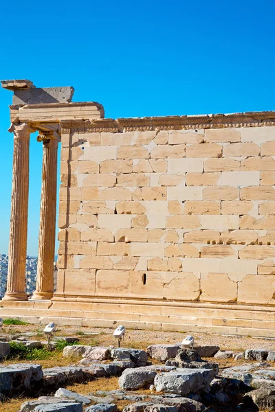 동상 아크로폴리스 아테네 장소 및 그리스 일에서 역사 — 스톡 사진