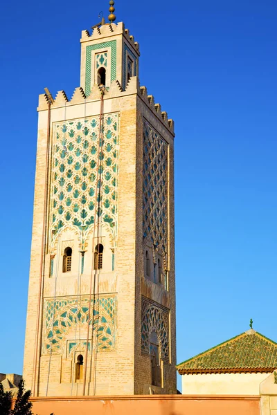 歴史モロッコ アフリカ ミナレット空 — ストック写真